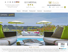 Tablet Screenshot of en.hotel-cardinal.fr